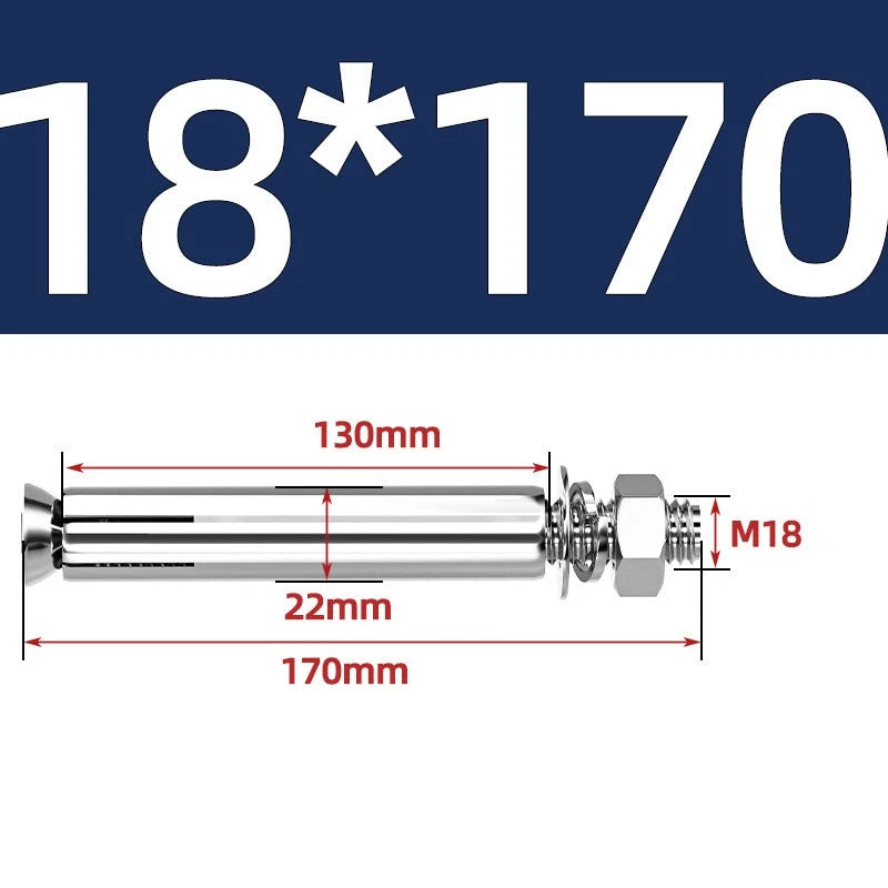 M6-M20 Stainless Steel Concrete Expansion Anchor Bolts – Extra Long