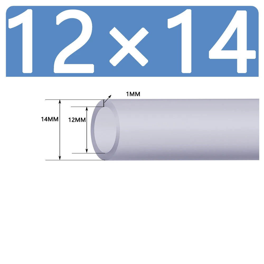 Silicone Vacuum Hose Pipe — White Rubber Tube for Water, Air & Coolant | ID 2mm–38mm