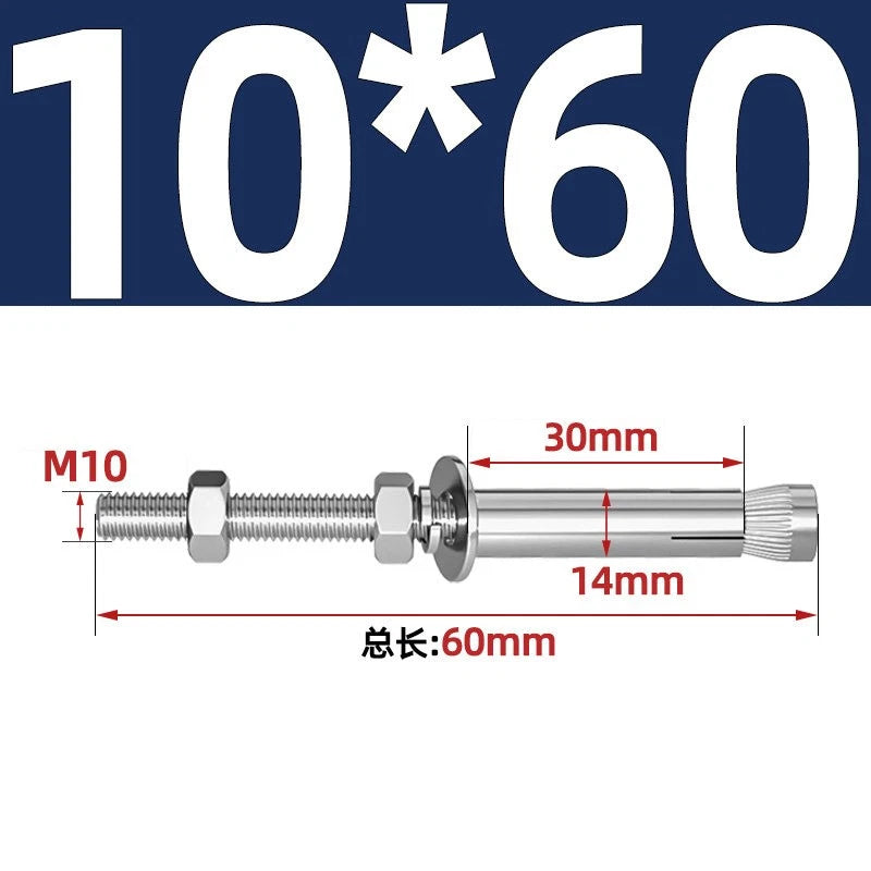 M6-M20 Stainless Steel Concrete Expansion Anchor Bolts – Extra Long