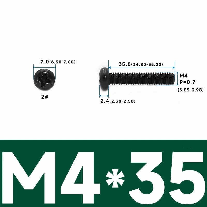 Phillips Pan Head Machine Screws – Carbon Steel M1 to M4, Multiple Lengths & Finishes - HomeDIYer