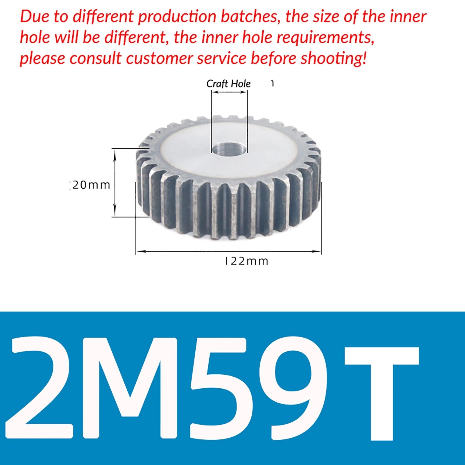 1/1.5/2 Mod 12T-150T Spur Gear 45# Steel Pinion Gear Thickn10-20mm Transmission