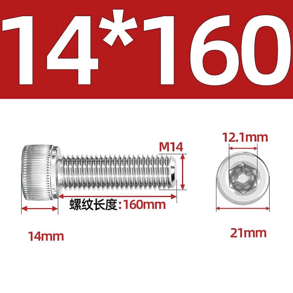 Socket Head Cap Screws – A2 Stainless Steel, M6 to M24, Hex Drive (DIN 912)