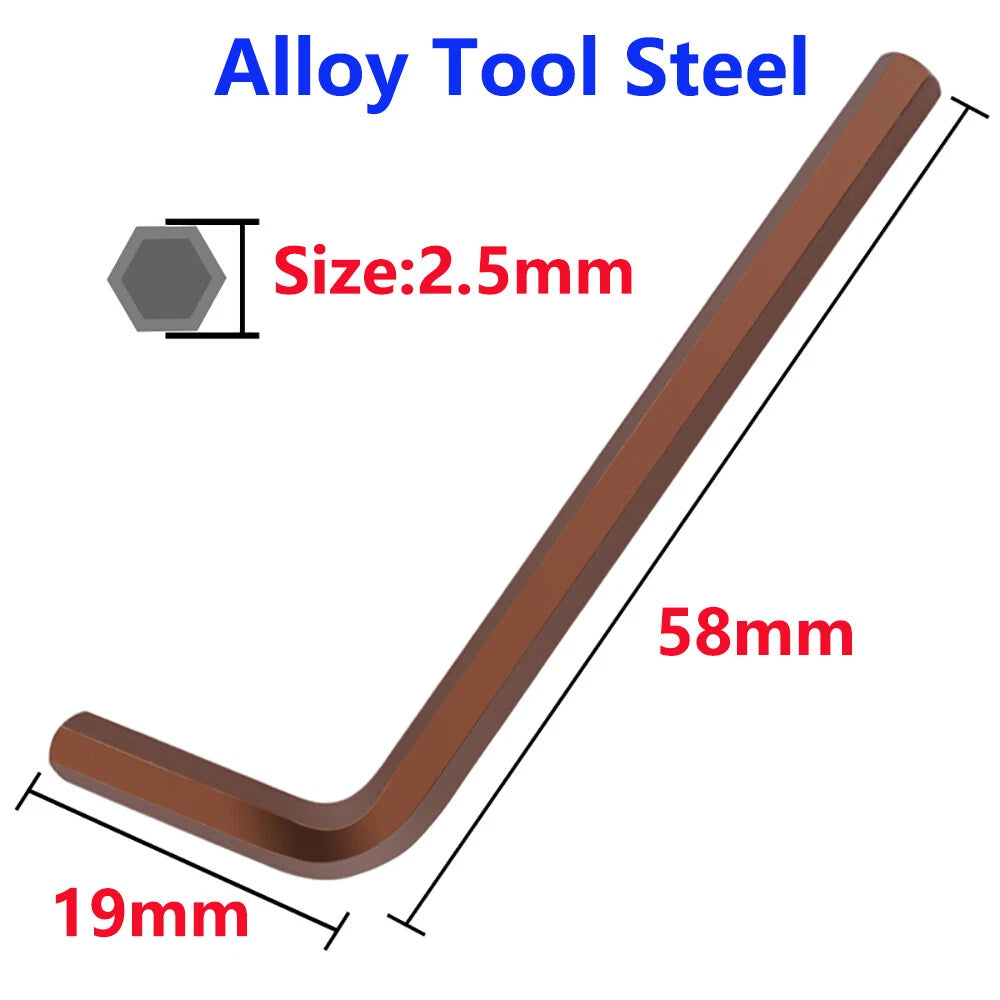 0.7mm-17mm Allen Keys Hexagon Key Hex Wrench Extra Long 5mm 6mm 8mm 10mm 14mm