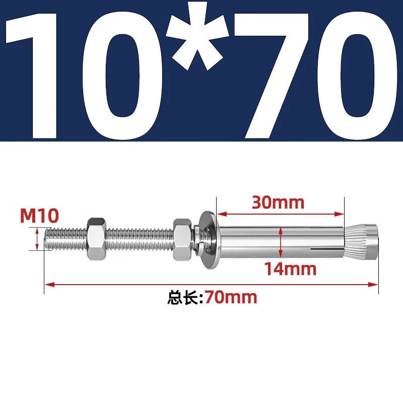 M6-M20 Stainless Steel Concrete Expansion Anchor Bolts – Extra Long