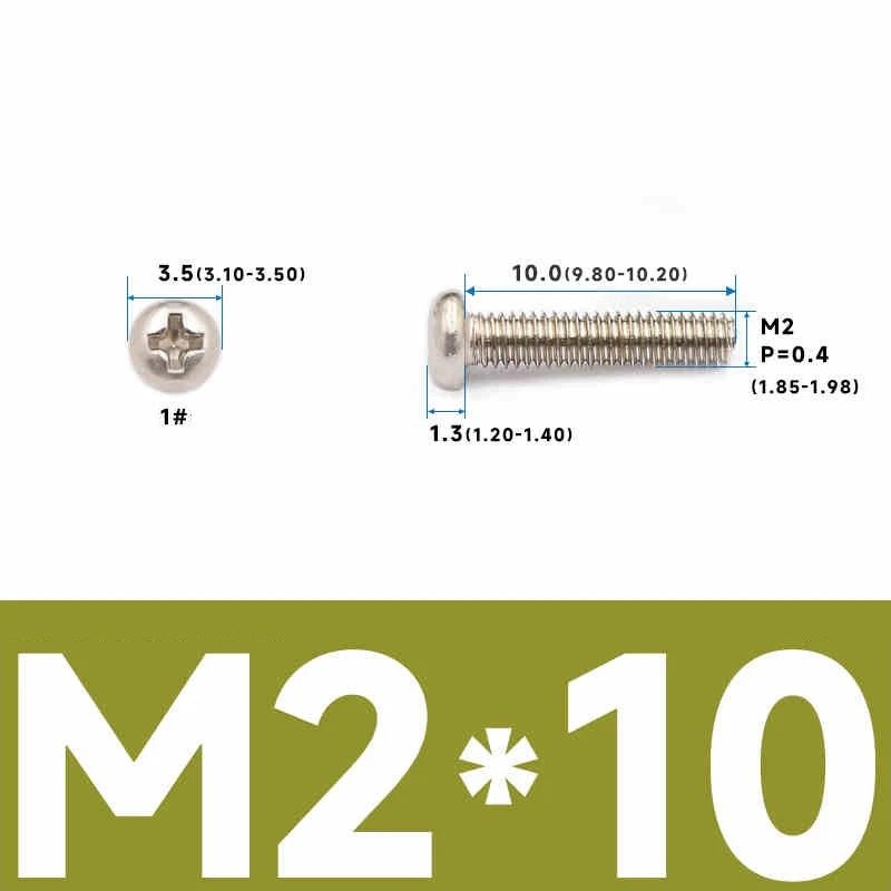 Phillips Pan Head Machine Screws – Carbon Steel M1 to M4, Multiple Lengths & Finishes - HomeDIYer