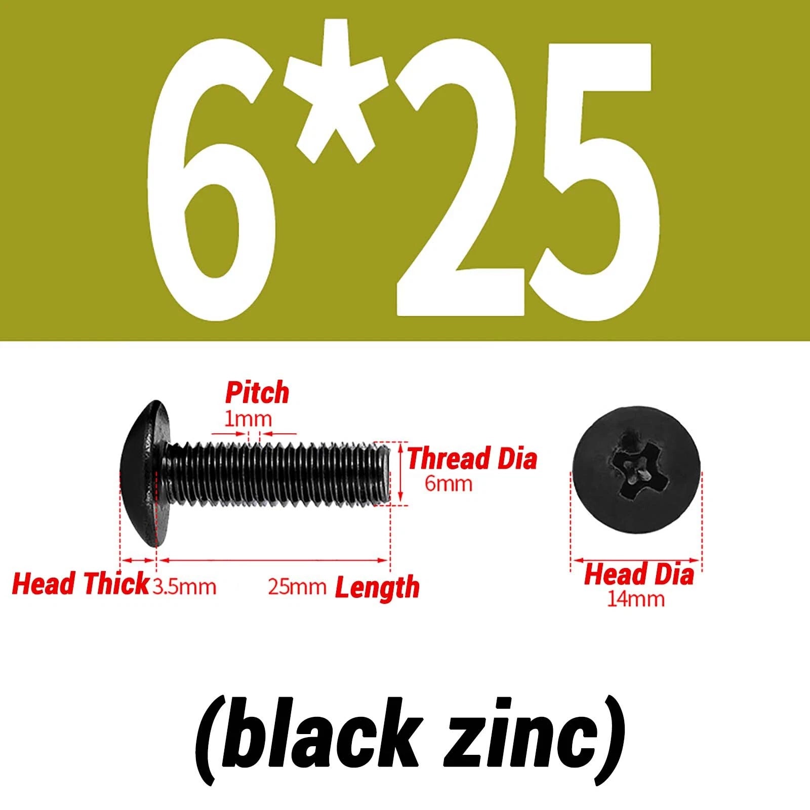 M2–M6 Pan Head Self‑Tapping Sheet Metal Screws – Black Oxide Carbon Steel