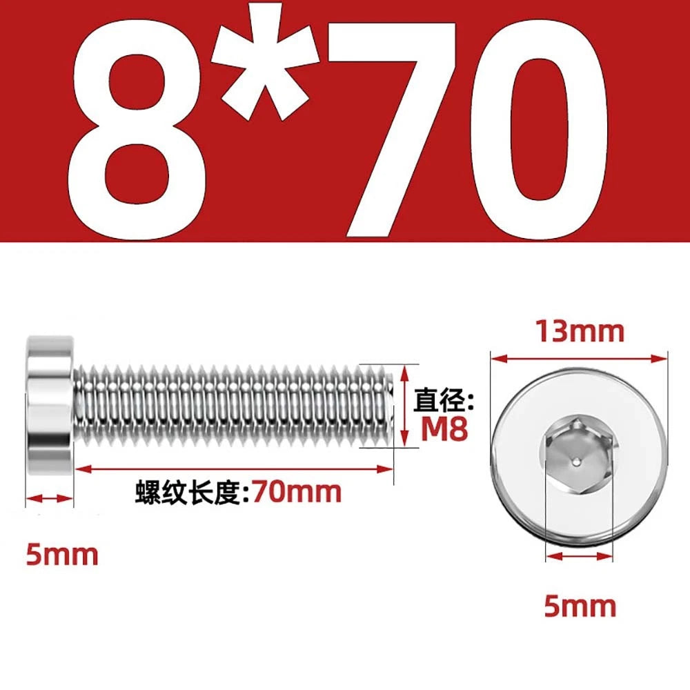 M1.4–M12 Low Head Socket Cap Screws – A2 Stainless Steel, Space‑Saving Design for Tight Clearances