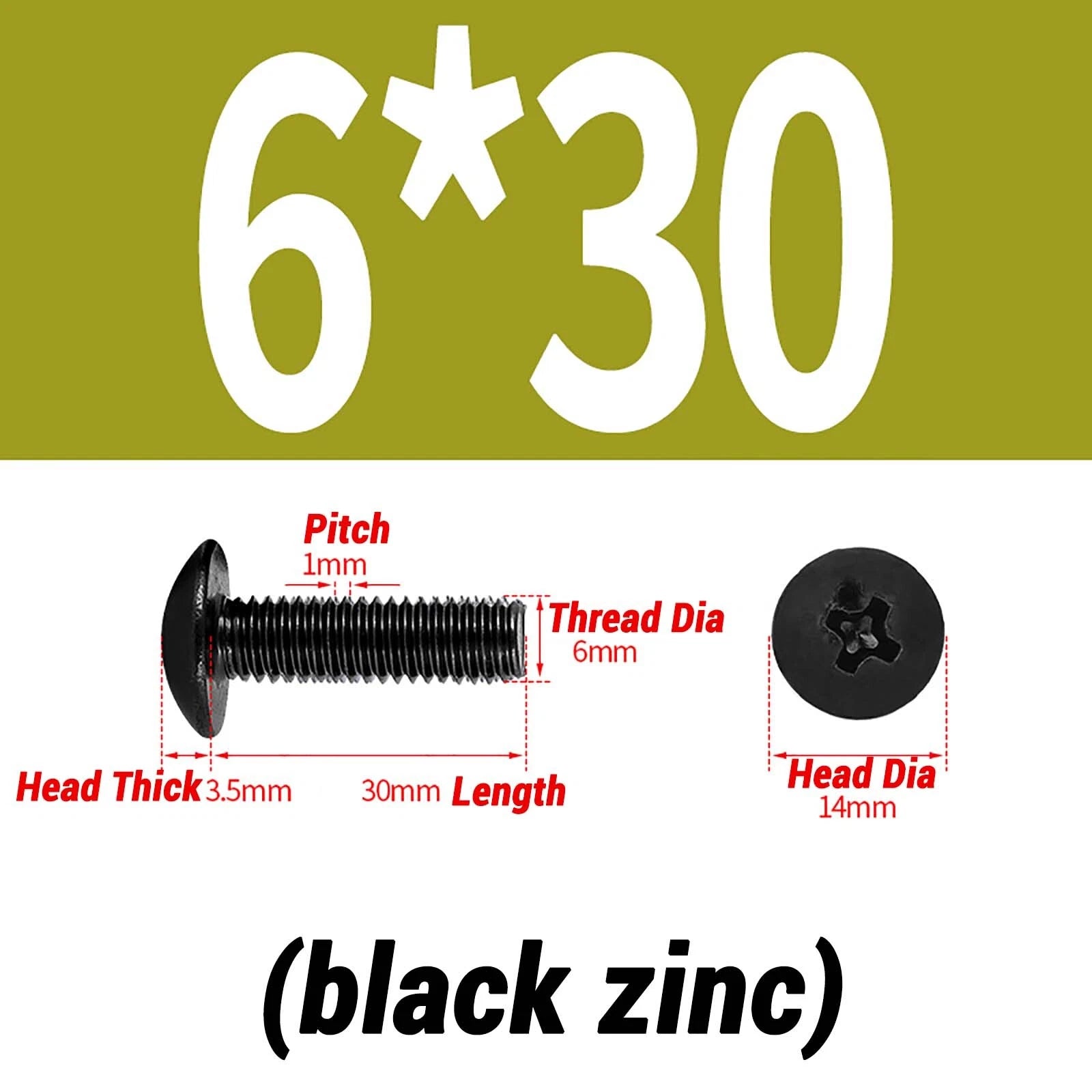 M2–M6 Pan Head Self‑Tapping Sheet Metal Screws – Black Oxide Carbon Steel