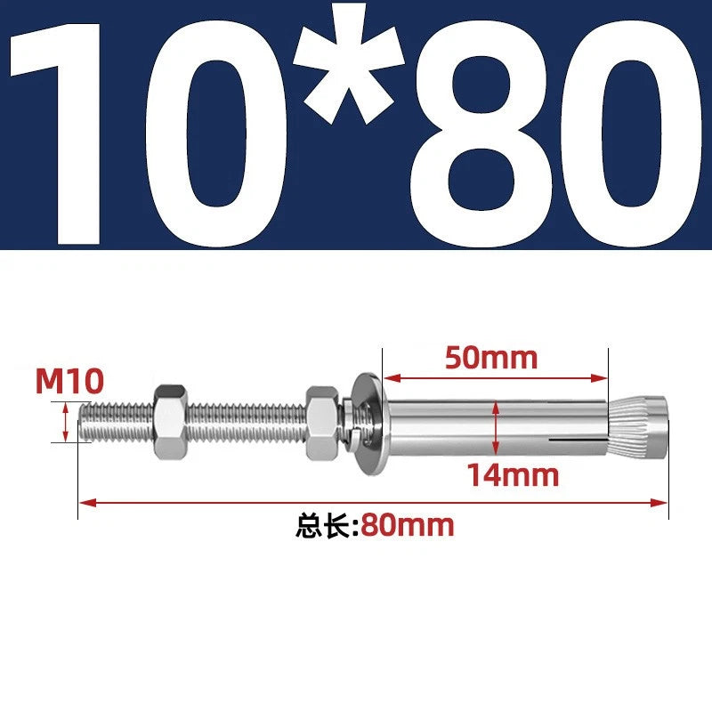 M6-M20 Stainless Steel Concrete Expansion Anchor Bolts – Extra Long