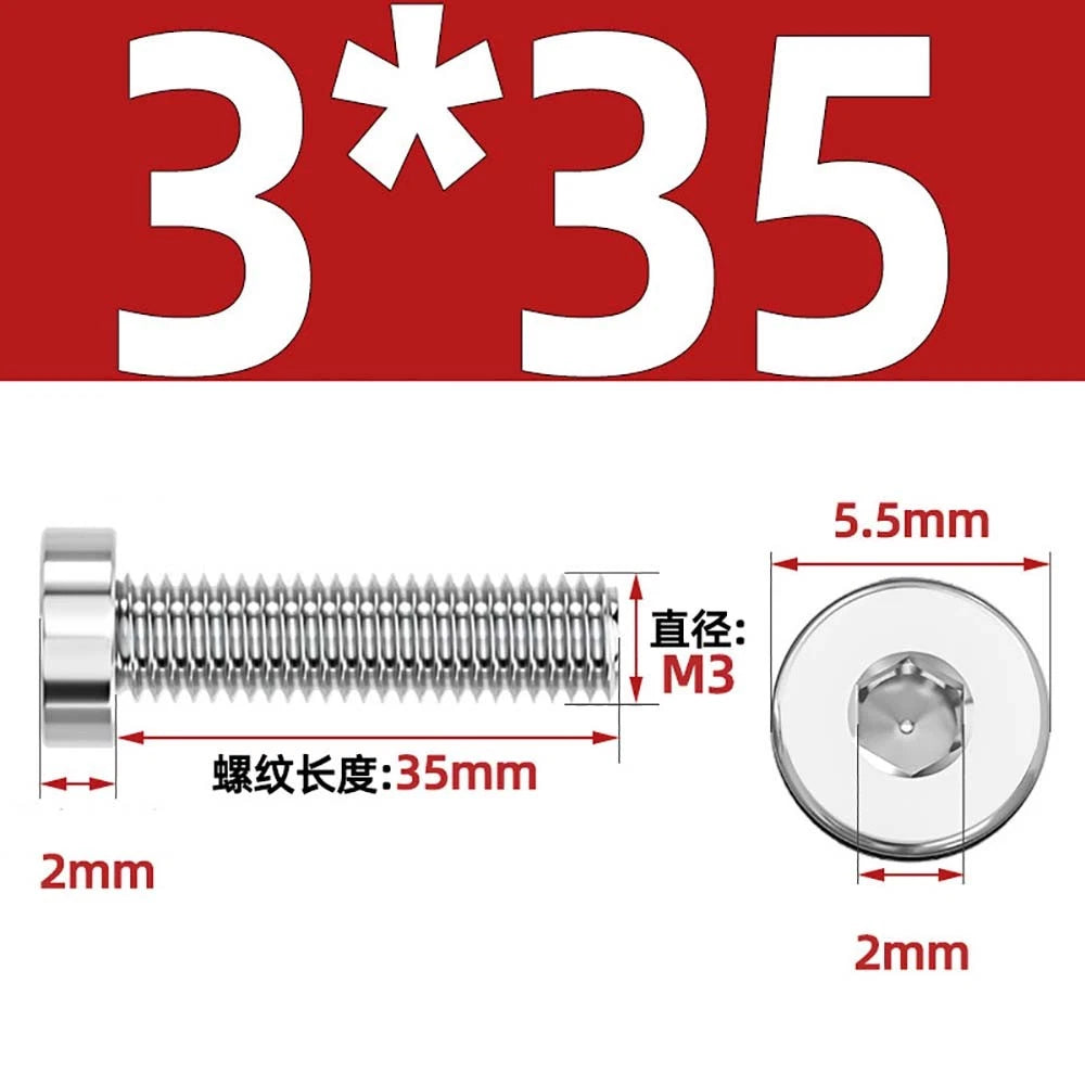 M1.4–M12 Low Head Socket Cap Screws – A2 Stainless Steel, Space‑Saving Design for Tight Clearances