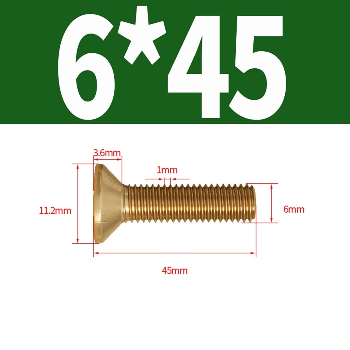 Brass Pozi Countersunk Machine Screws DIN 965 M2 - M8 Flat Head - HomeDIYer