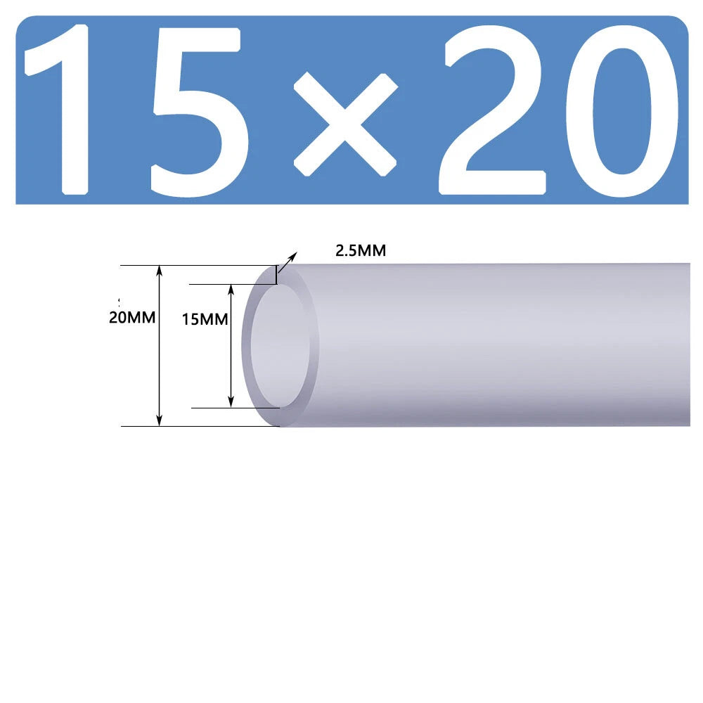 Silicone Vacuum Hose Pipe — White Rubber Tube for Water, Air & Coolant | ID 2mm–38mm