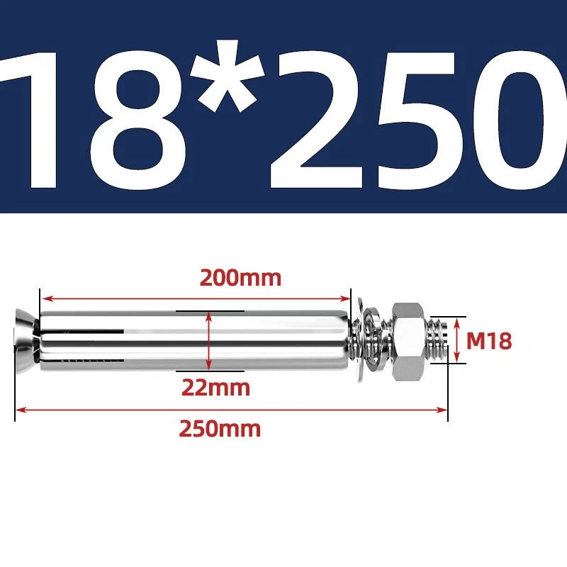 M6-M20 Stainless Steel Concrete Expansion Anchor Bolts – Extra Long
