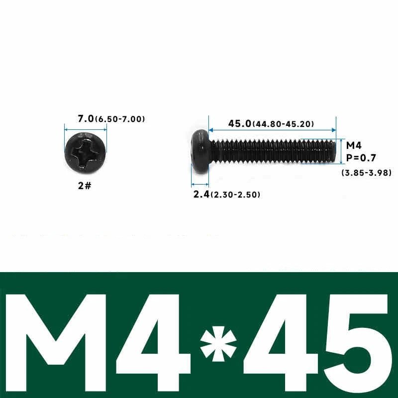 Phillips Pan Head Machine Screws – Carbon Steel M1 to M4, Multiple Lengths & Finishes - HomeDIYer