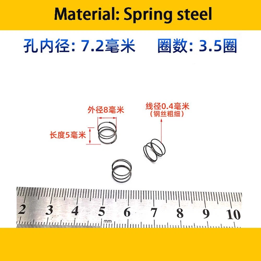 Spring Steel Small Compression Spring 0.2/0.3/0.4mm Wire Diameter 3-50mm Length