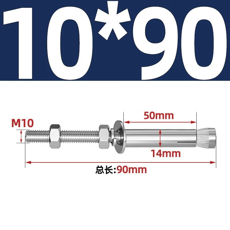 M6-M20 Stainless Steel Concrete Expansion Anchor Bolts – Extra Long