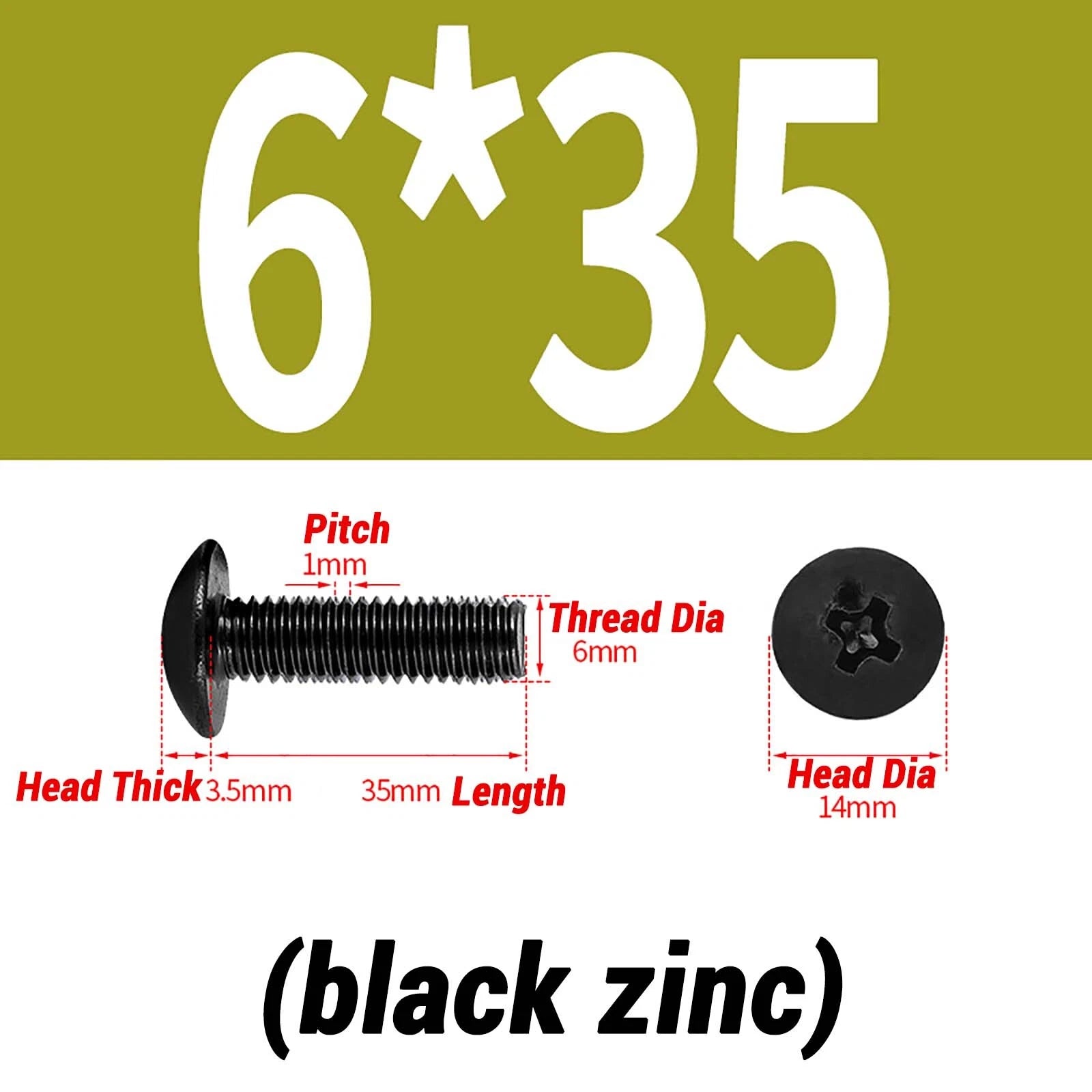 M2–M6 Pan Head Self‑Tapping Sheet Metal Screws – Black Oxide Carbon Steel