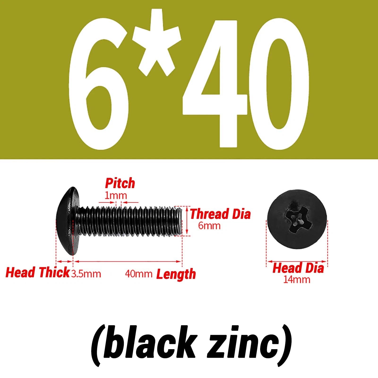 M2–M6 Pan Head Self‑Tapping Sheet Metal Screws – Black Oxide Carbon Steel