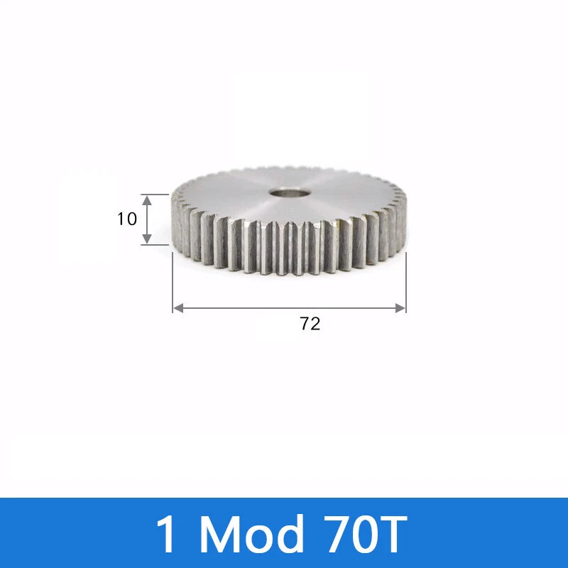 Spur Gear 45# Steel Transmission Gear 1/2 Module 12-160 Teeth Pinion Motor Gear