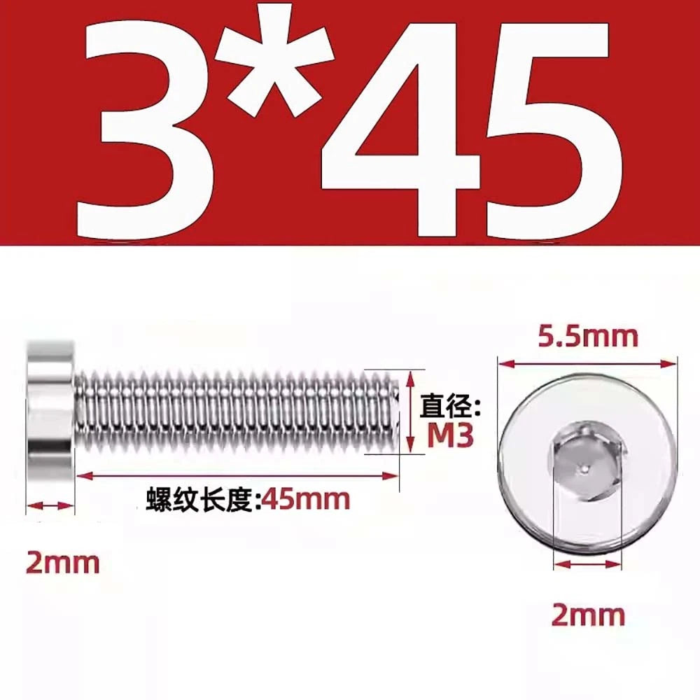 M1.4–M12 Low Head Socket Cap Screws – A2 Stainless Steel, Space‑Saving Design for Tight Clearances