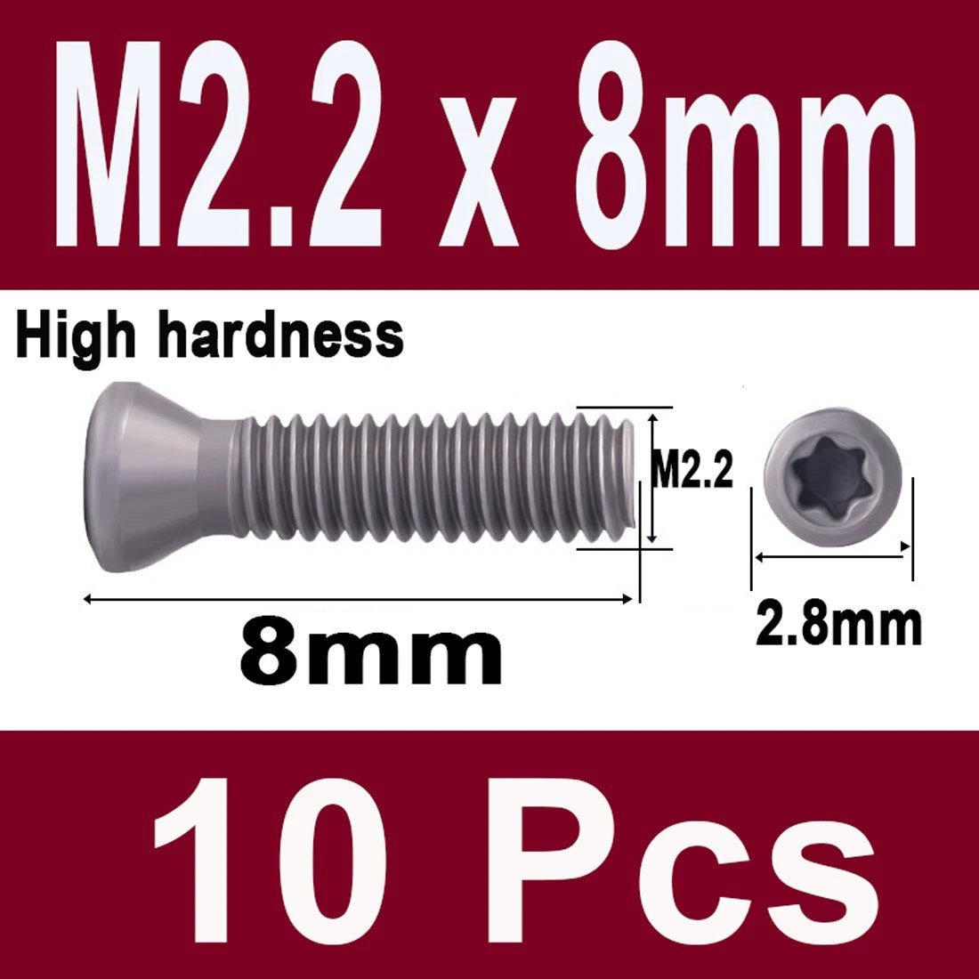 12.9 Grade Torx Flat Head Machine Screws — Carbon Steel, M1.6 to M6 - HomeDIYer