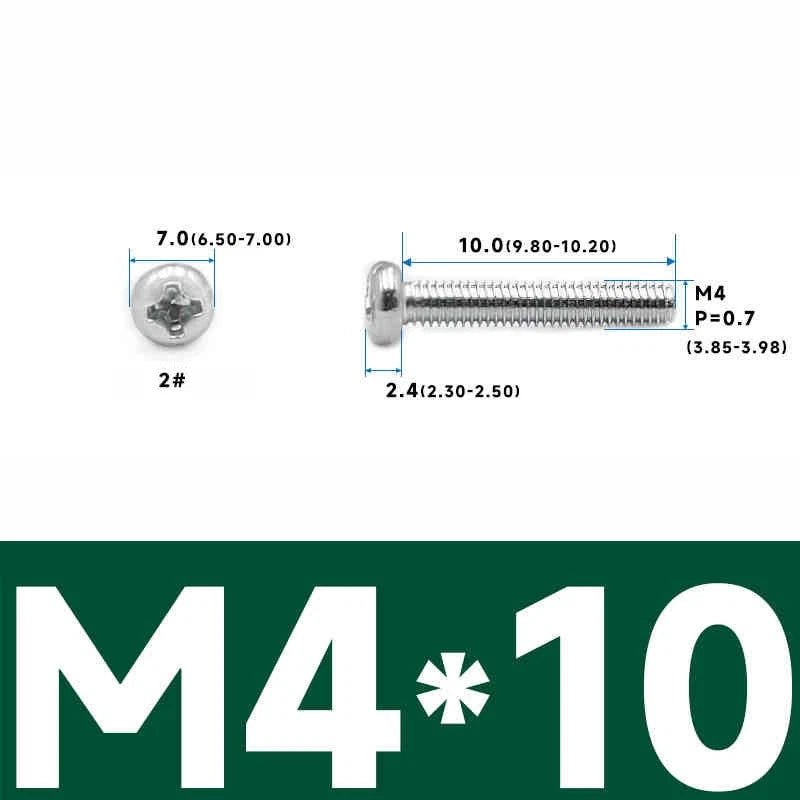 Phillips Pan Head Machine Screws – Carbon Steel M1 to M4, Multiple Lengths & Finishes - HomeDIYer