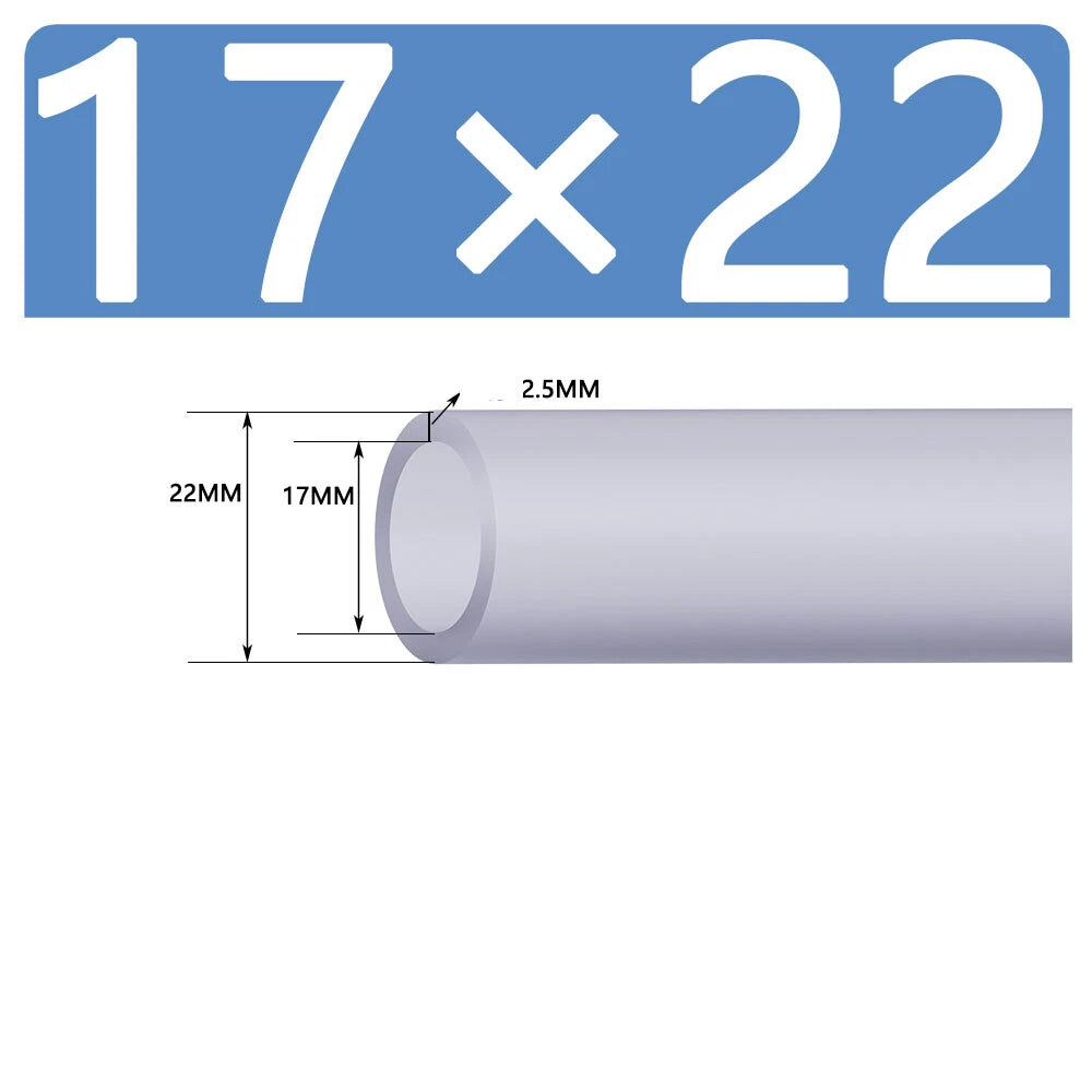 Silicone Vacuum Hose Pipe — White Rubber Tube for Water, Air & Coolant | ID 2mm–38mm