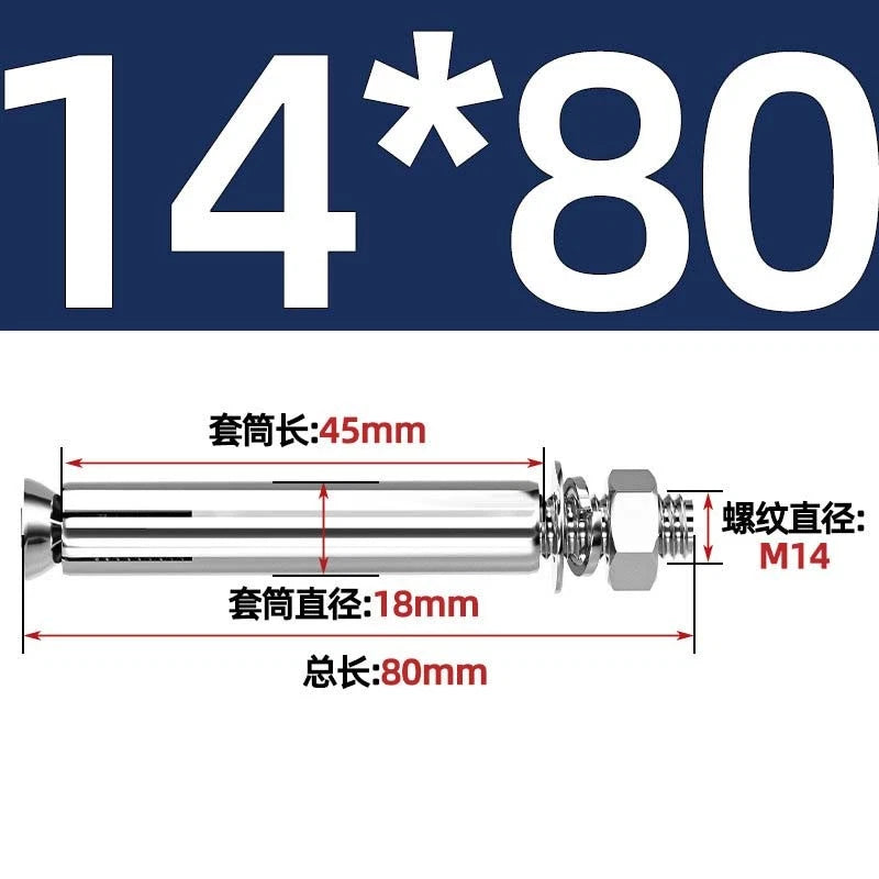 Stainless Steel Expansion Anchor Bolts for Concrete & Masonry — M6 to M20