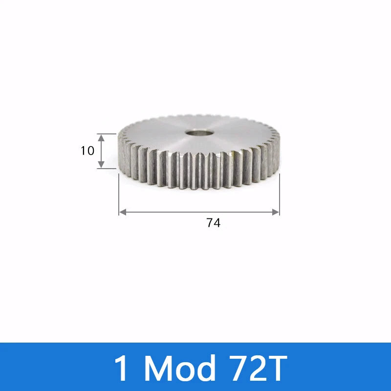 Spur Gear 45# Steel Transmission Gear 1/2 Module 12-160 Teeth Pinion Motor Gear