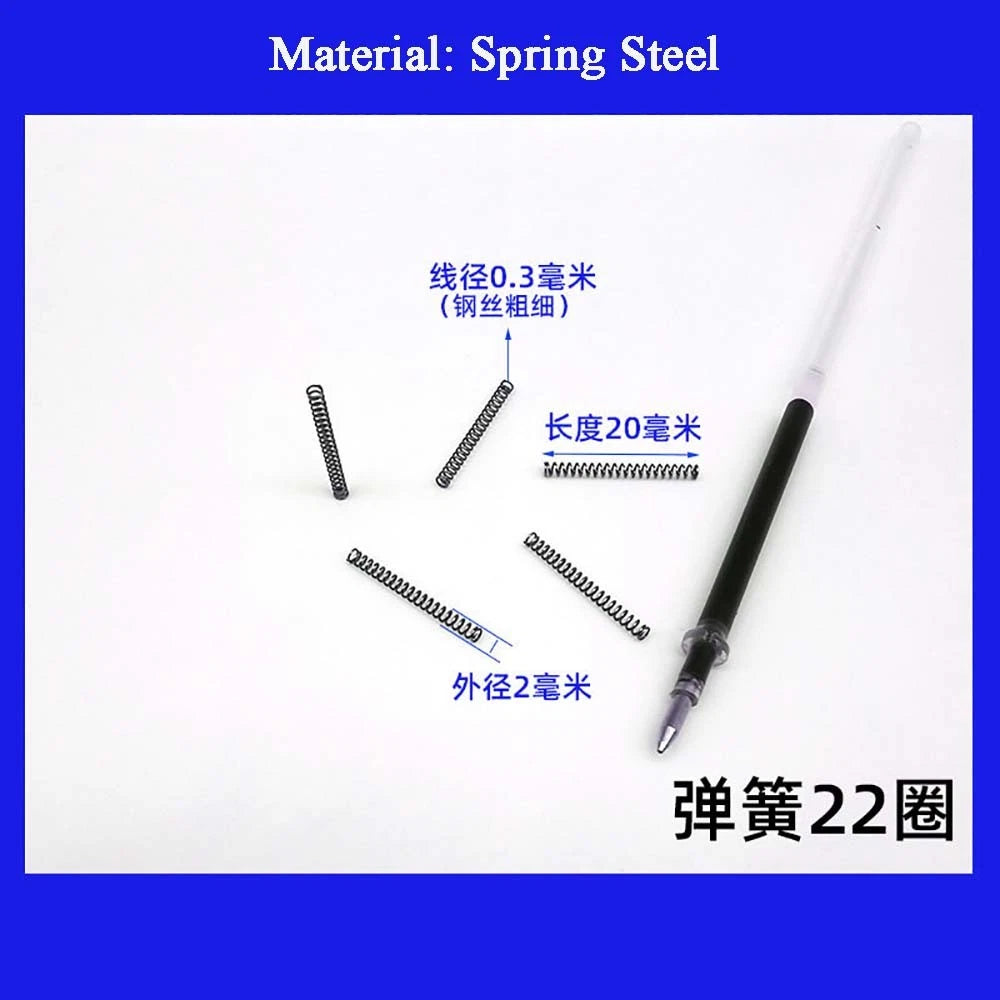 Spring Steel Small Compression Spring 0.2/0.3/0.4mm Wire Diameter 3-50mm Length