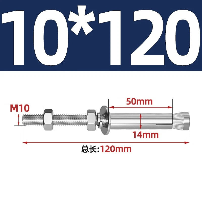M6-M20 Stainless Steel Concrete Expansion Anchor Bolts – Extra Long