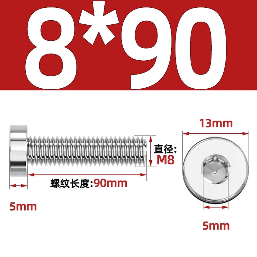 M1.4–M12 Low Head Socket Cap Screws – A2 Stainless Steel, Space‑Saving Design for Tight Clearances