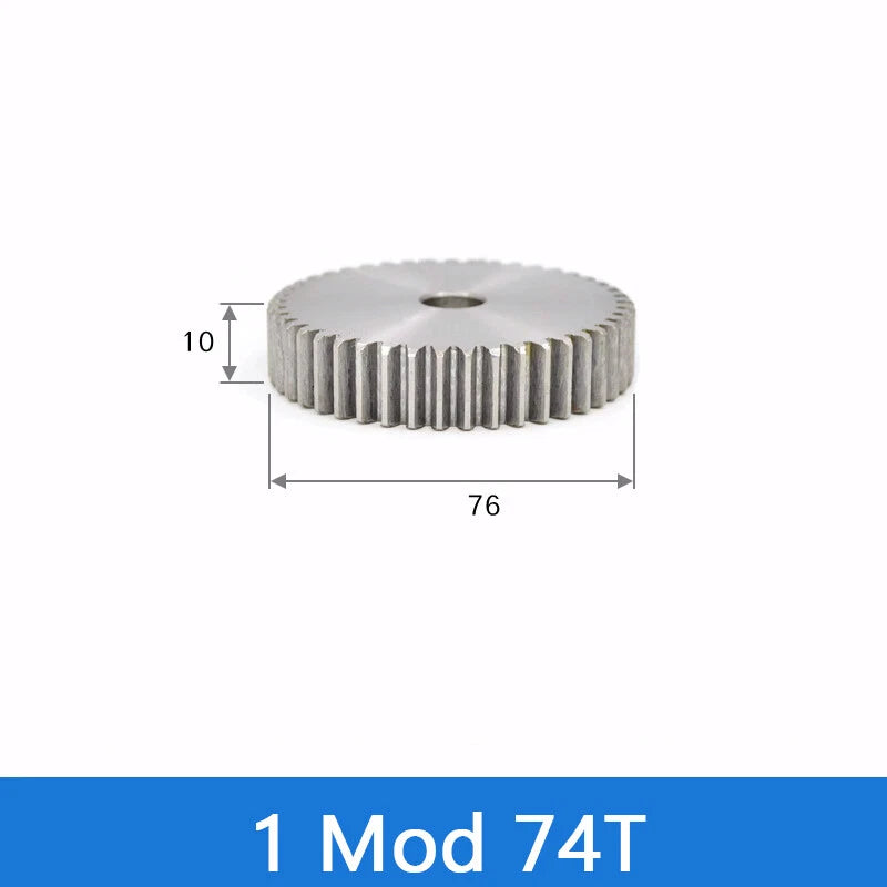Spur Gear 45# Steel Transmission Gear 1/2 Module 12-160 Teeth Pinion Motor Gear