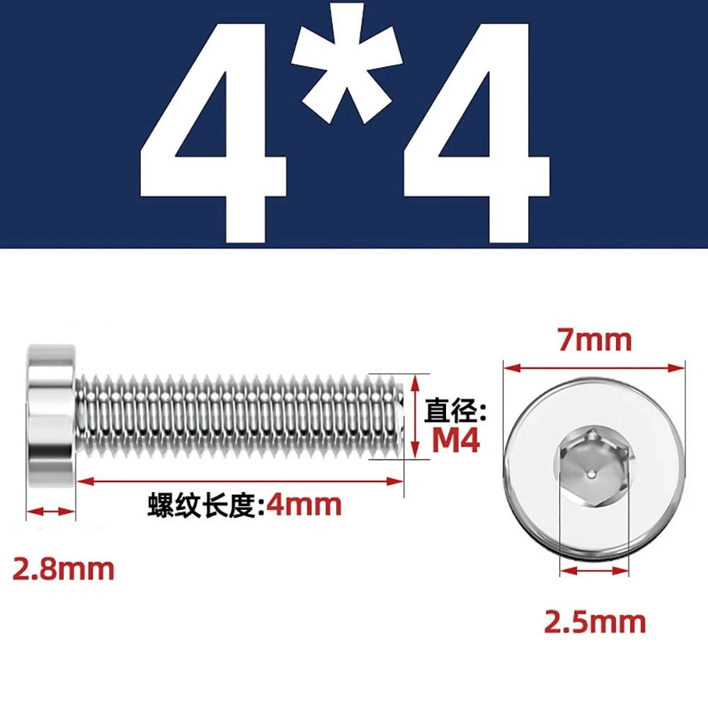 M1.4–M12 Low Head Socket Cap Screws – A2 Stainless Steel, Space‑Saving Design for Tight Clearances