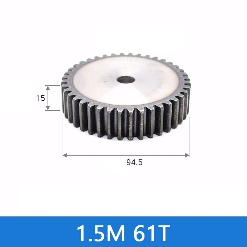 Spur Gears Pinion Gear 1.5/2.5/3/4/5 Mod Transmission Gears 45# Steel Flat Gears