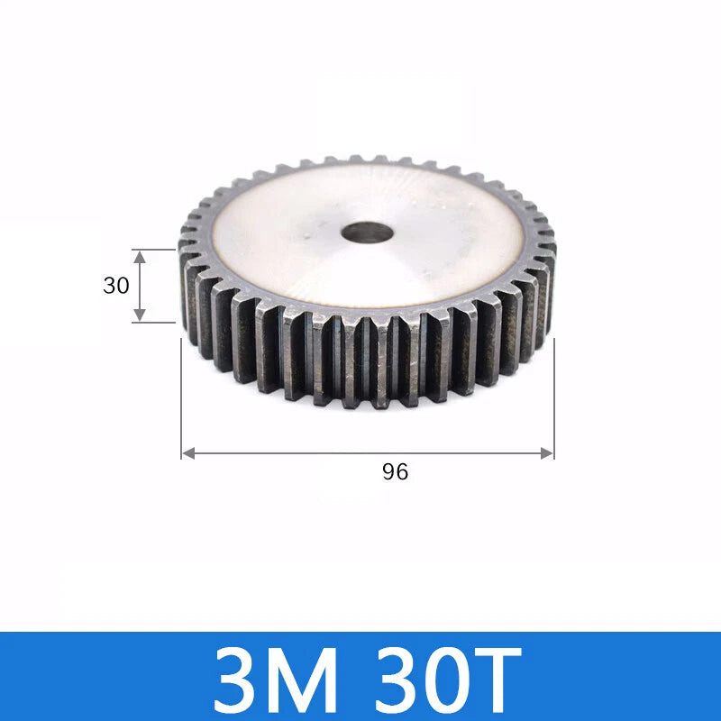 Spur Gears Pinion Gear 1.5/2.5/3/4/5 Mod Transmission Gears 45# Steel Flat Gears