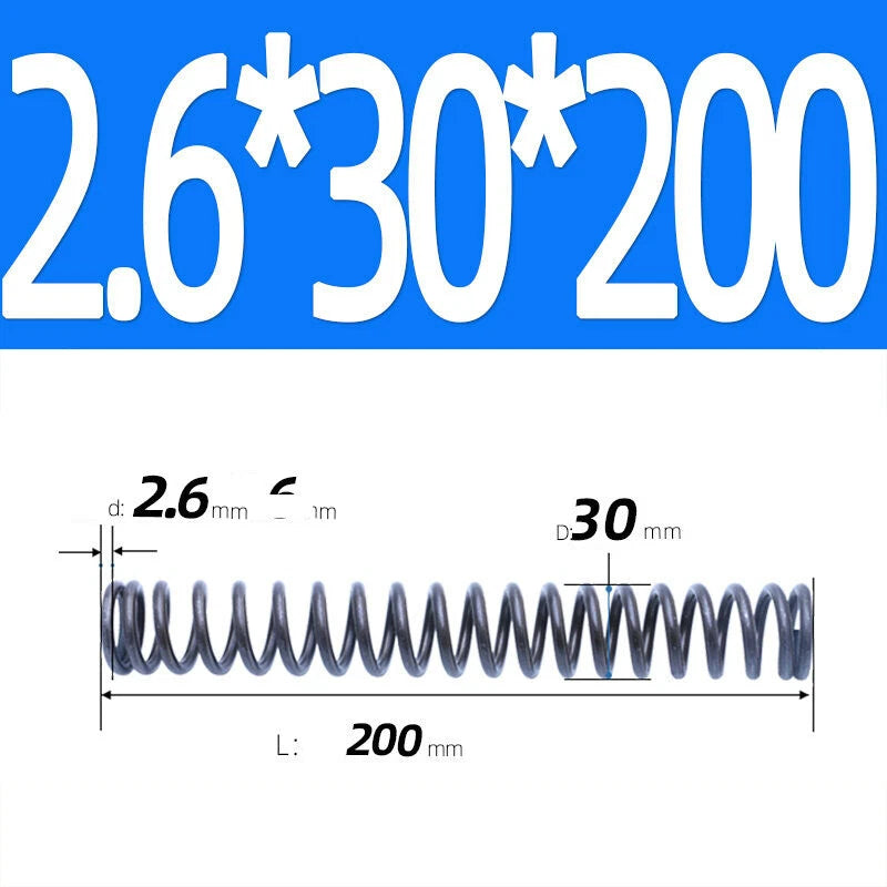 200mm Length Stainless Steel Compression Spring 2 - 4mm Pressure/ Coil Springs