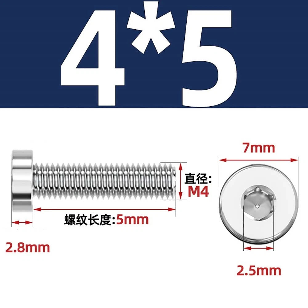 M1.4–M12 Low Head Socket Cap Screws – A2 Stainless Steel, Space‑Saving Design for Tight Clearances