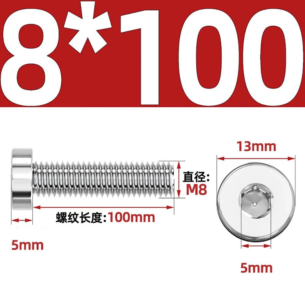 M1.4–M12 Low Head Socket Cap Screws – A2 Stainless Steel, Space‑Saving Design for Tight Clearances