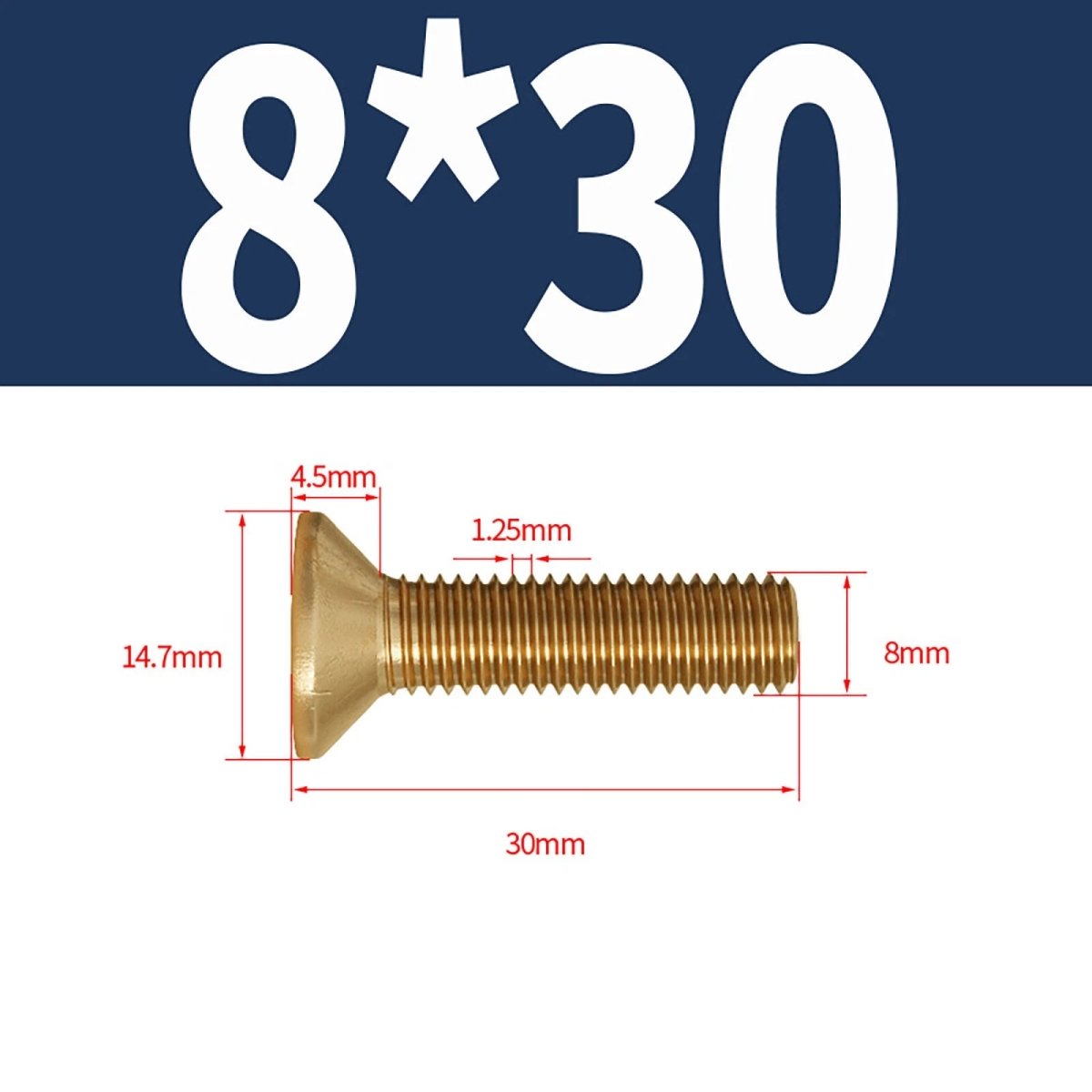 Brass Pozi Countersunk Machine Screws DIN 965 M2 - M8 Flat Head - HomeDIYer