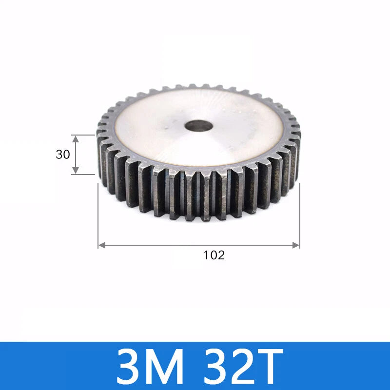 Spur Gears Pinion Gear 1.5/2.5/3/4/5 Mod Transmission Gears 45# Steel Flat Gears