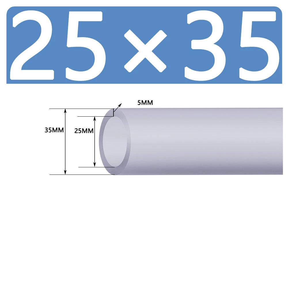 Silicone Vacuum Hose Pipe — White Rubber Tube for Water, Air & Coolant | ID 2mm–38mm