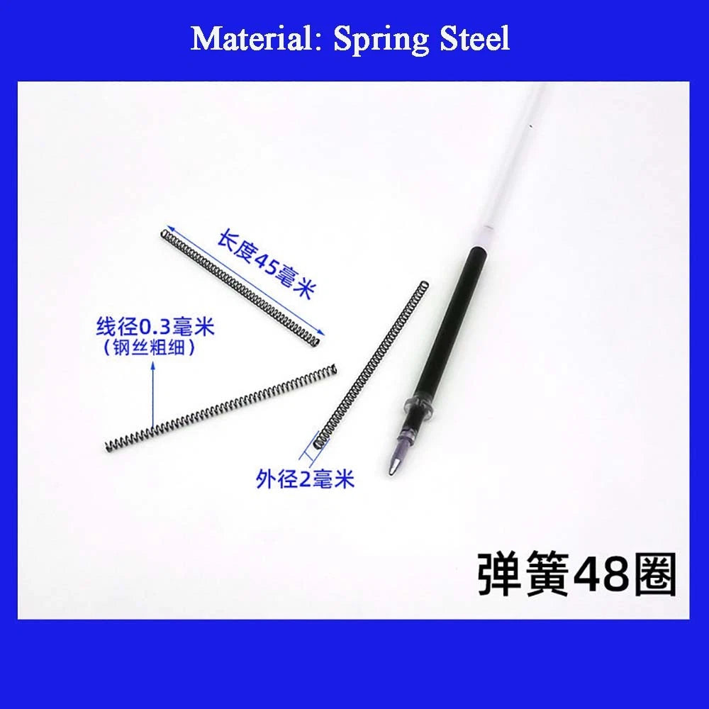 Spring Steel Small Compression Spring 0.2/0.3/0.4mm Wire Diameter 3-50mm Length