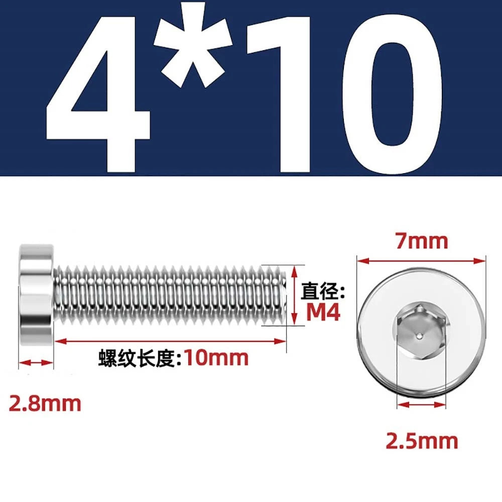 M1.4–M12 Low Head Socket Cap Screws – A2 Stainless Steel, Space‑Saving Design for Tight Clearances