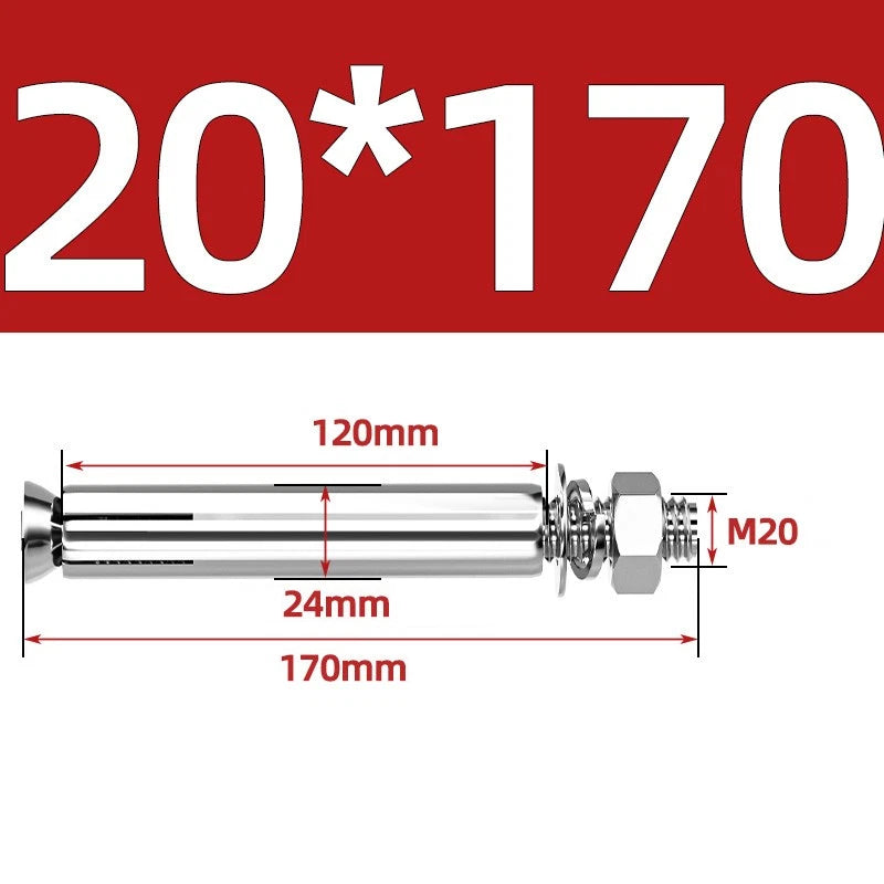 M6-M20 Stainless Steel Concrete Expansion Anchor Bolts – Extra Long