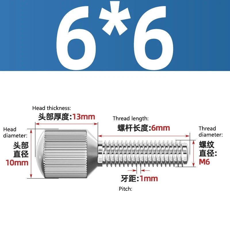 A2 Stainless Steel Knurled Thumb Screws – Small Head, Hand Tighten Fasteners (M2 to M8) - HomeDIYer