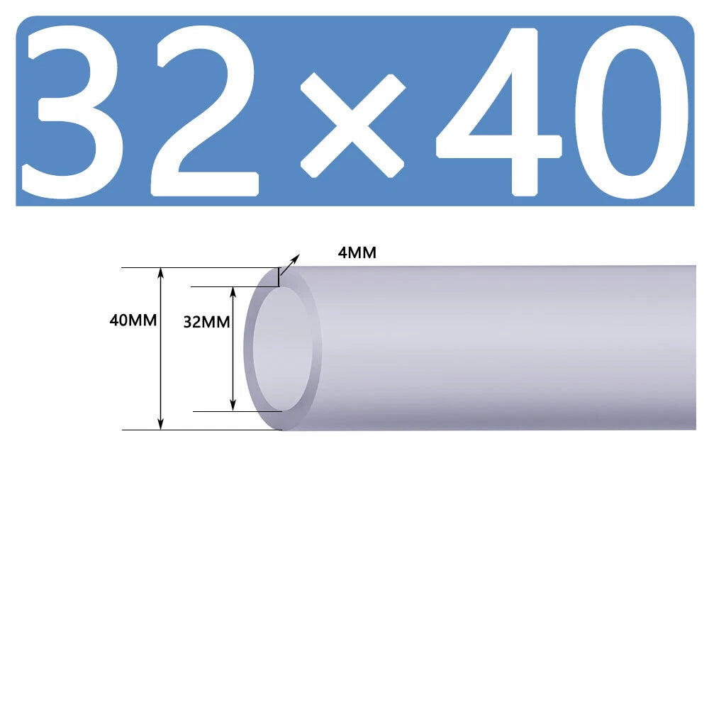 Silicone Vacuum Hose Pipe — White Rubber Tube for Water, Air & Coolant | ID 2mm–38mm