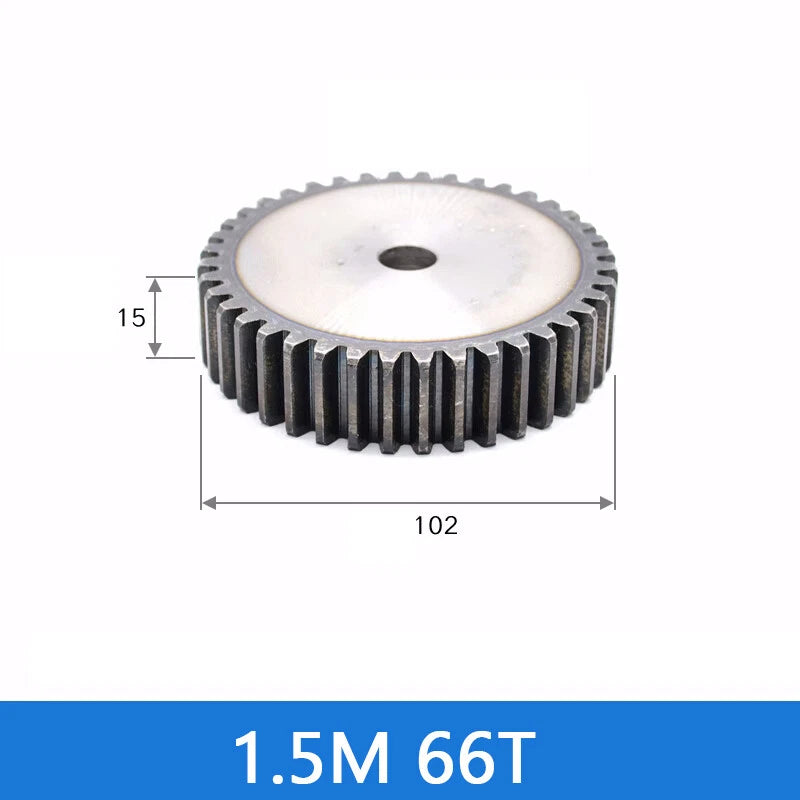 Spur Gears Pinion Gear 1.5/2.5/3/4/5 Mod Transmission Gears 45# Steel Flat Gears