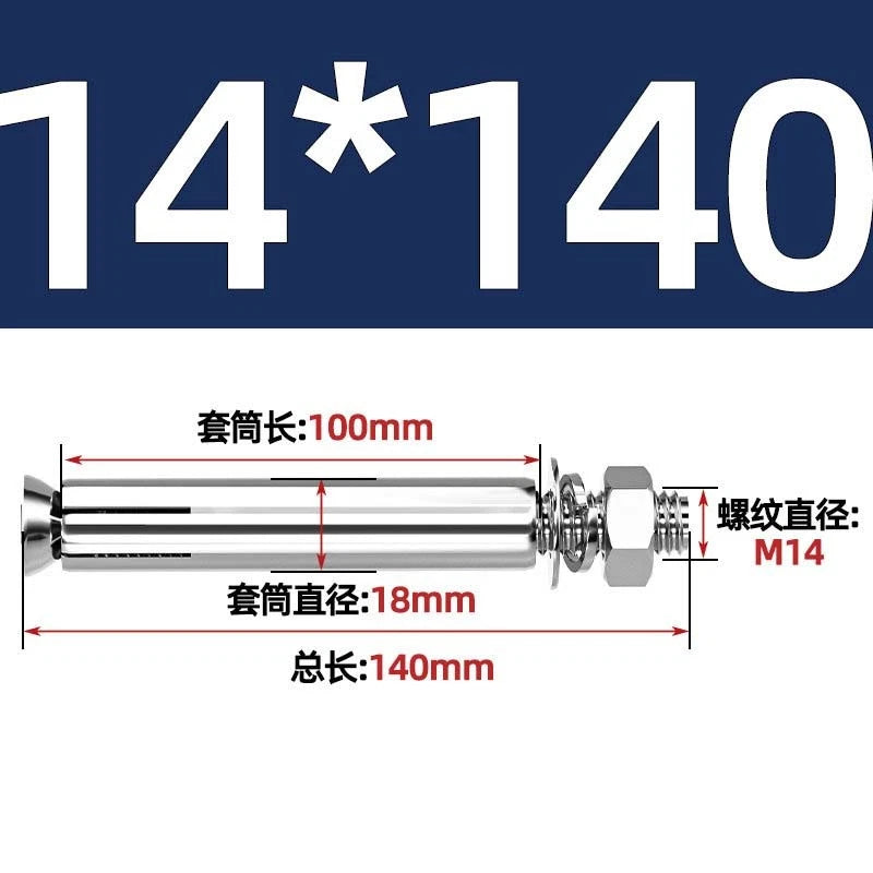 Stainless Steel Expansion Anchor Bolts for Concrete & Masonry — M6 to M20