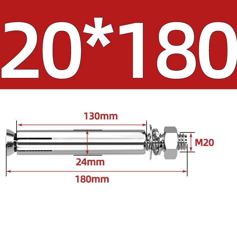 M6-M20 Stainless Steel Concrete Expansion Anchor Bolts – Extra Long